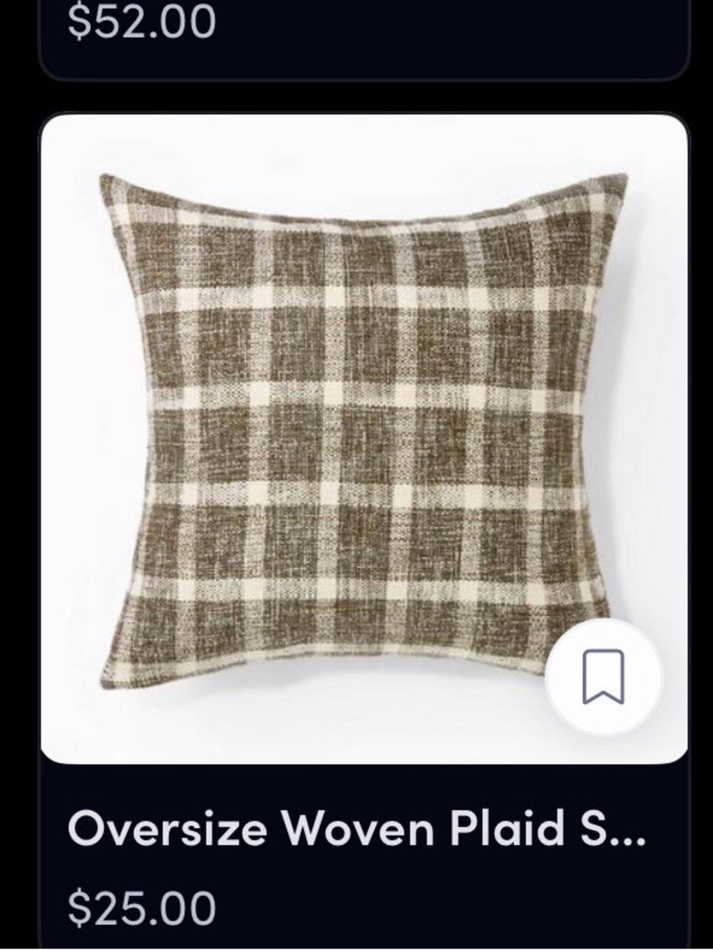 Threshold Studio McGee Oversize Woven Plaid Square Pillow Cover